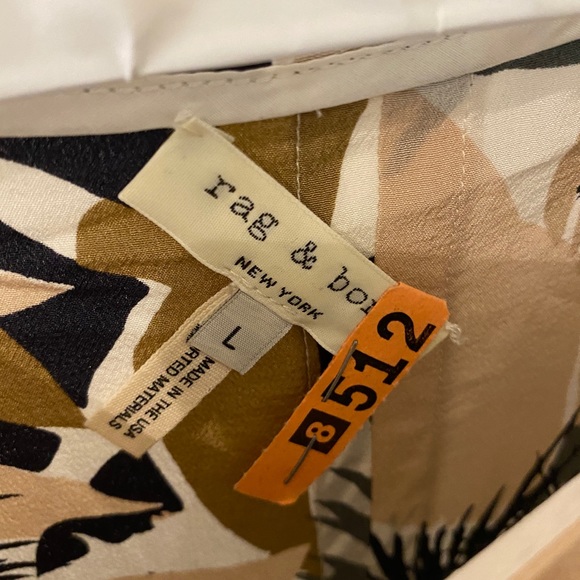 rag & bone silk printed sleeveless blouse - Picture 5 of 7